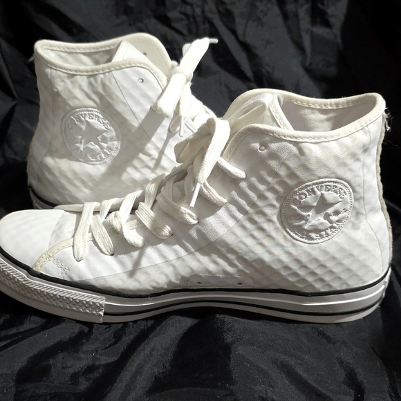 Converse All Star Hi Fuse Hi Performance Hi Top White Sneakers Mens Size 8 NWT - Picture 1 of 7